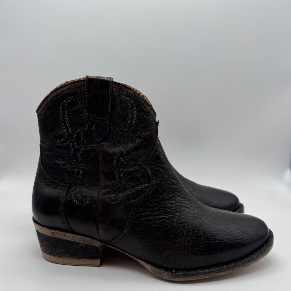 Circle G by Corral Brown‎ Leather Western Ankle Boots Q5161 Womens 7.5 M
